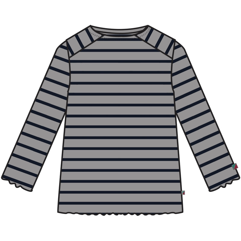 Redgreen Women Cambridge Langærmet Tee 113 Grey Stripe