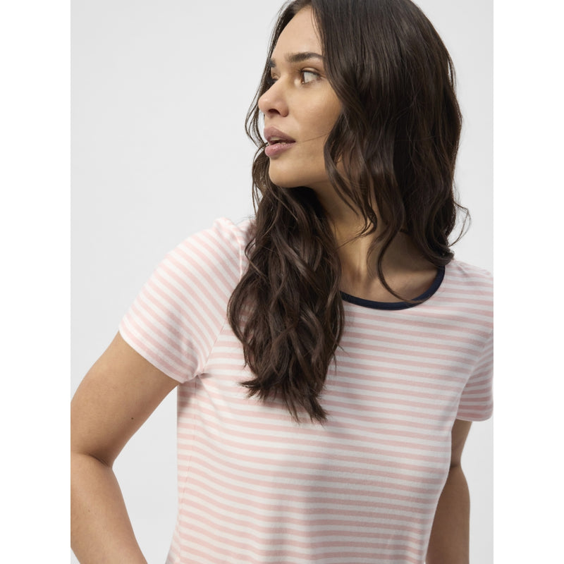 Redgreen Women Cecilie Tee Poloer 140 Rose Pastel Stripe