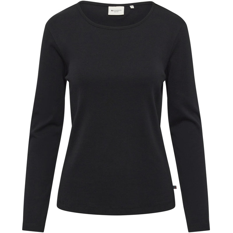 Redgreen Women Ciljla Long Sleeve T-shirt Langærmet Tee 099 Black