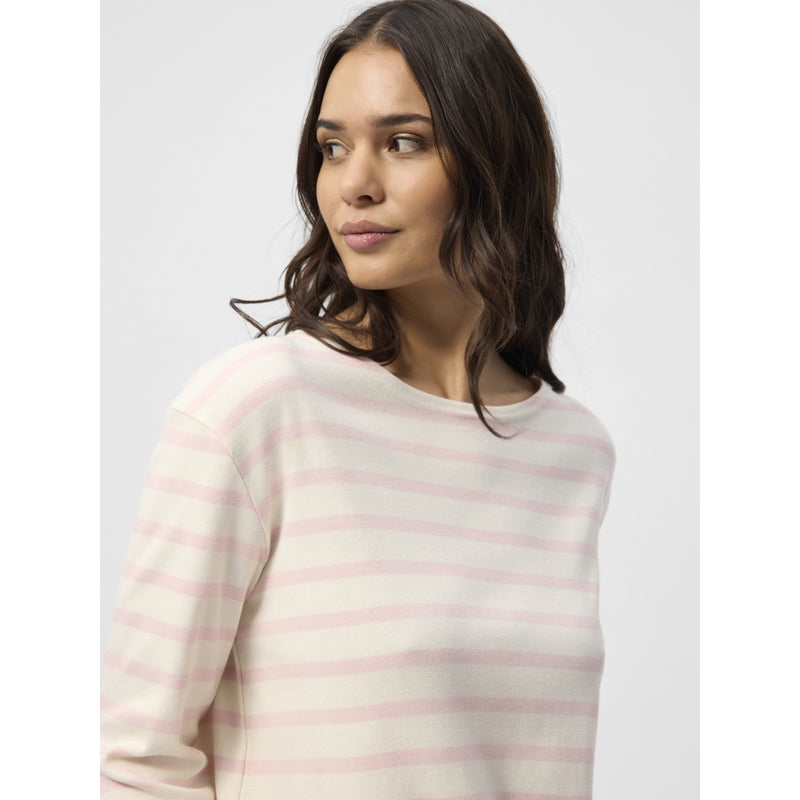 Redgreen Women Claudia T-shirt Langærmet Tee 140 Rose Pastel Stripe