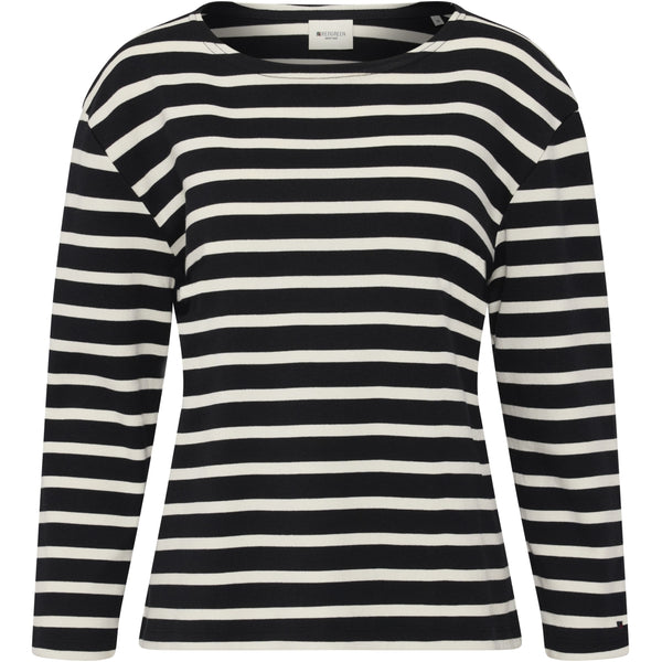 Redgreen Women Claudia T-shirt Langærmet Tee 199 Black Stripe