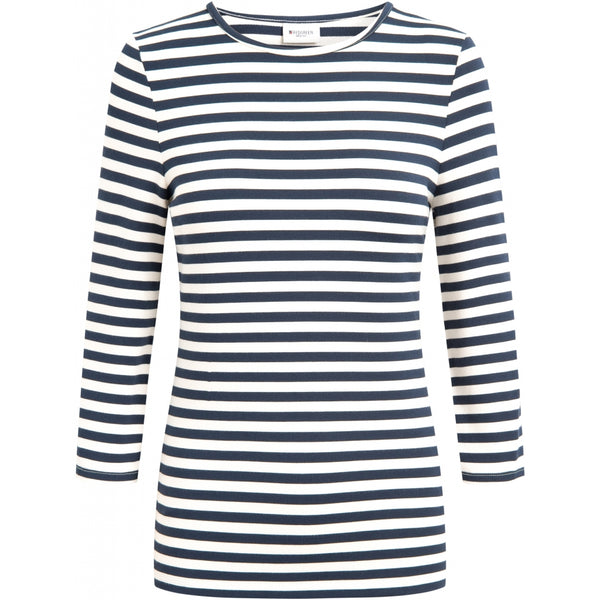 Redgreen Women Cleo 3/4 LS T-shirt Langærmet Tee 169 Dark Navy Stripe