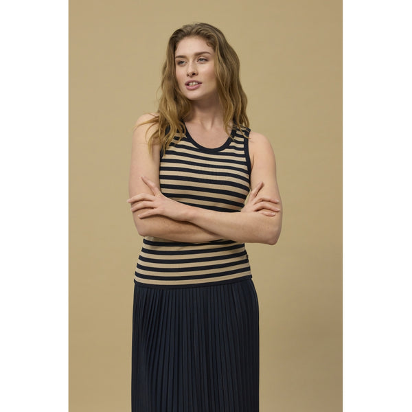 Redgreen Women Constantine Top T-shirts 124 Mid Sand Stripe