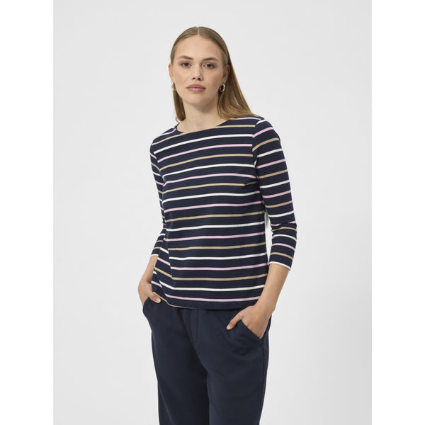 Redgreen Women Croco T-shirt T-shirts 169 Dark Navy Stripe