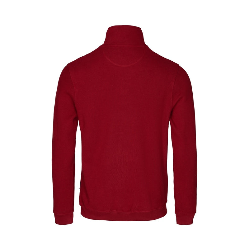 Sea Ranch Cromwell Langærmet Sweater med Lynlås Sweatshirts Mørkerød