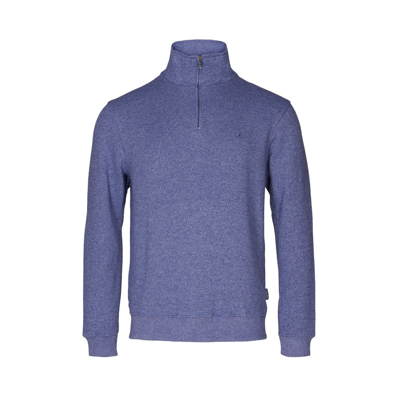 Sea Ranch Cromwell Langærmet Sweater med Lynlås Sweatshirts Navy Melange