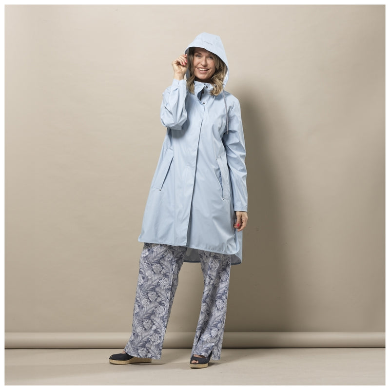 Sea Ranch Elice Regn Frakke Jackets and Coats 4091 Cashmere Blue