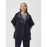 Redgreen Women Ravenna Poncho Jackets and Coats 069 Dark Navy