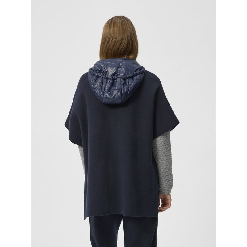 Redgreen Women Ravenna Poncho Jackets and Coats 069 Dark Navy