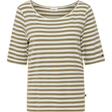 Redgreen Women Hedy kortærmet t-shirt T-shirts 174 Khaki Stripe