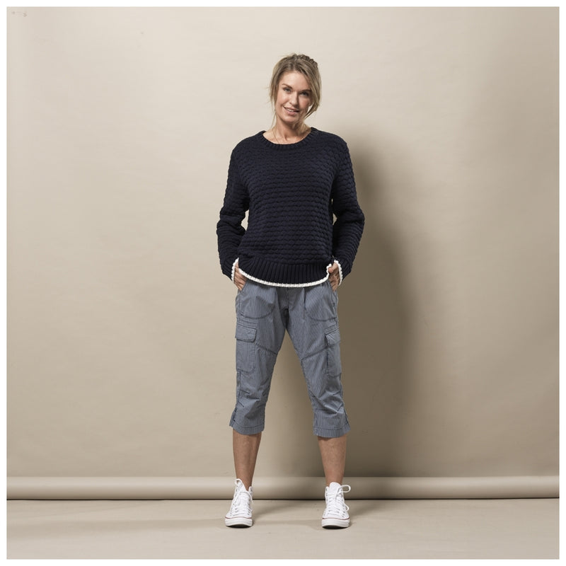 Sea Ranch Janey bubble Knit Strik SR Navy