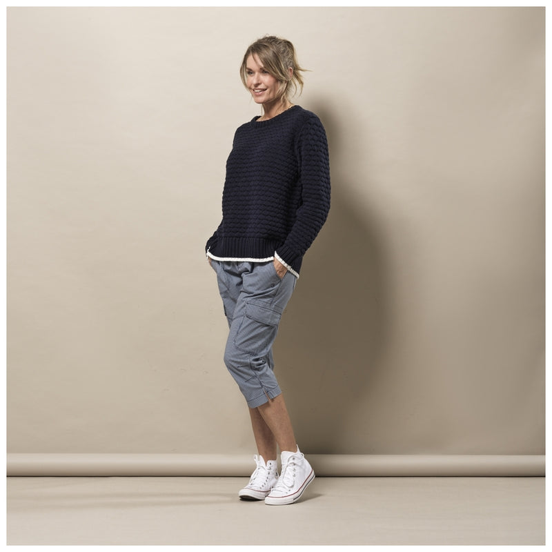 Sea Ranch Janey bubble Knit Strik SR Navy