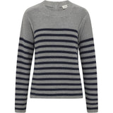 Redgreen Women Karoline Knit Strik 113 Grey Stripe