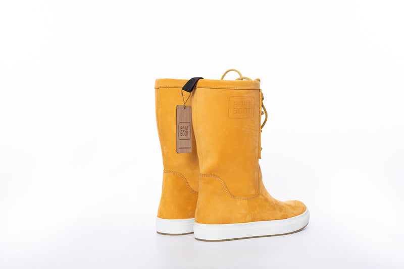 Boat Boot Laceup Yellow Leather Fodtøj Gul