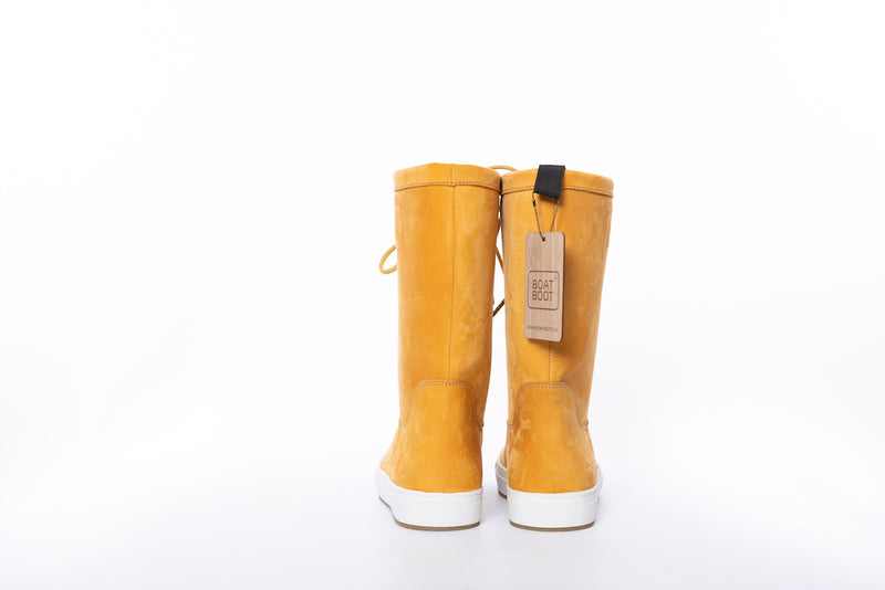 Boat Boot Laceup Yellow Leather Fodtøj Gul