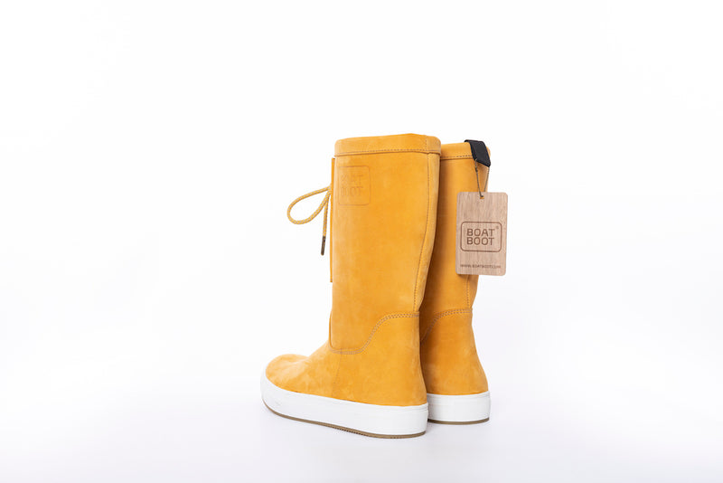 Boat Boot Laceup Yellow Leather Fodtøj Gul