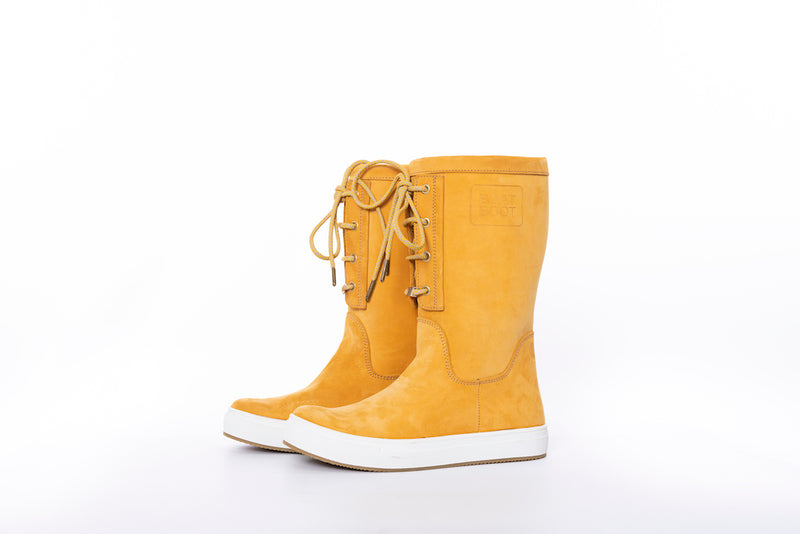 Boat Boot Laceup Yellow Leather Fodtøj Gul