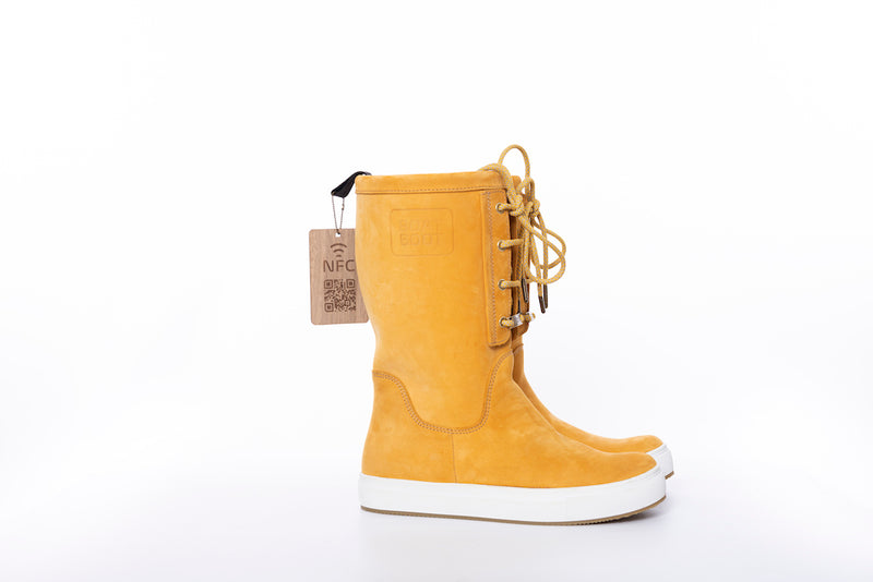 Boat Boot Laceup Yellow Leather Fodtøj Gul