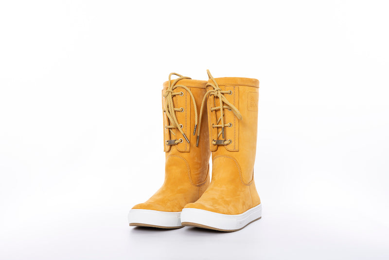 Boat Boot Laceup Yellow Leather Fodtøj Gul