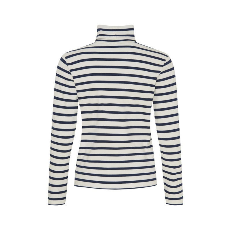 Sea Ranch Natasha Langærmet Tee Perle/SR Navy