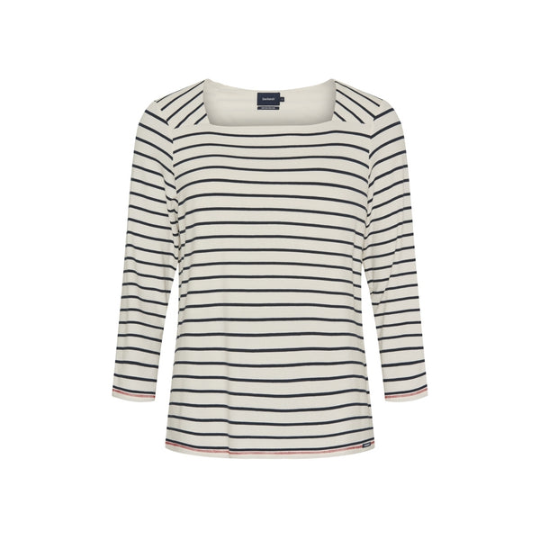 Sea Ranch Pippa Tee Langærmet Tee Pearl/Mørk Navy