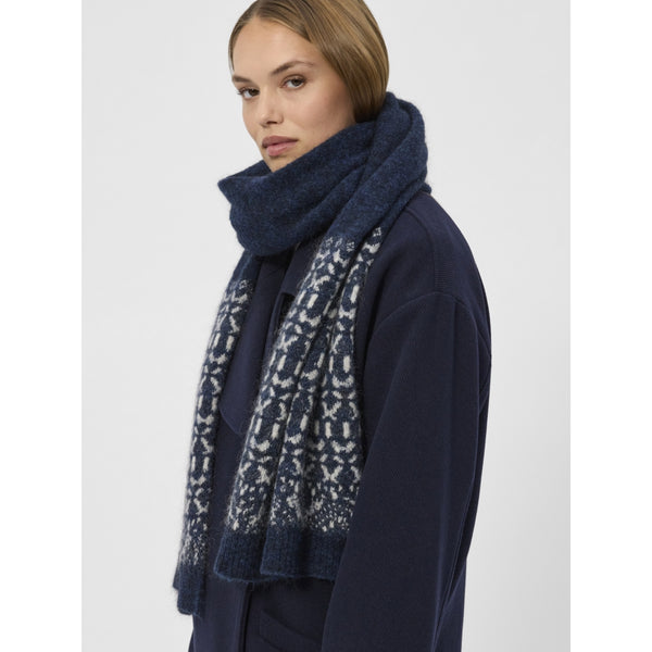 Redgreen Women Renee Scarf Halstørklæde Navy Mønster