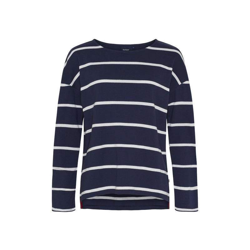 Sea Ranch SR_Alma Langærmet Tee SR Navy/Pearl