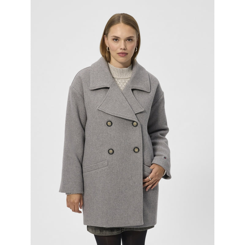 Redgreen Women Senta Coat Jackets and Coats 413 Light Grey Melange