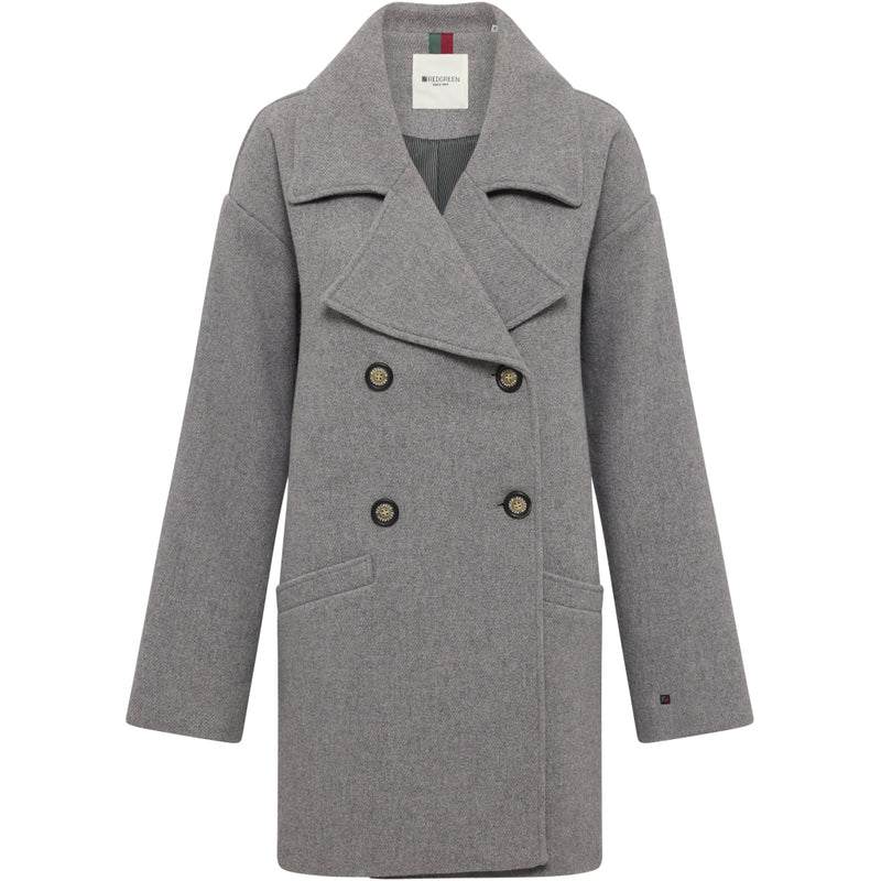 Redgreen Women Senta Coat Jackets and Coats 413 Light Grey Melange